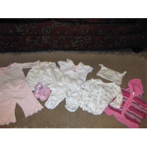 Baby girls clothing bundle age 0 to 3 months